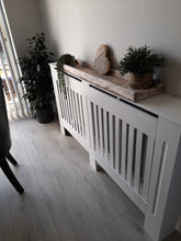 Load image into Gallery viewer, Rustic wooden tray shelf