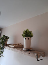 Load image into Gallery viewer, Rustic wooden tray shelf