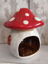 Load image into Gallery viewer, village pottery - Toadstool tealight holder
