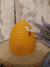 Load image into Gallery viewer, Beeswax Beehive shaped candle
