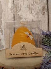 Load image into Gallery viewer, Beeswax Beehive shaped candle
