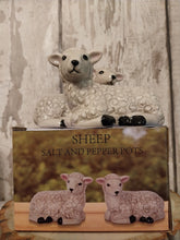 Load image into Gallery viewer, sheep ceramic salt and pepper set
