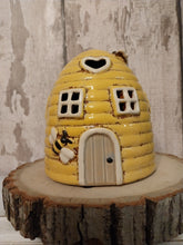 Load image into Gallery viewer, Village pottery Beehive tea light holder
