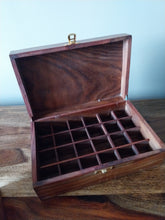 Load image into Gallery viewer, wooden carved box for essential oils
