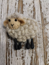 Load image into Gallery viewer, sheep felt brooch

