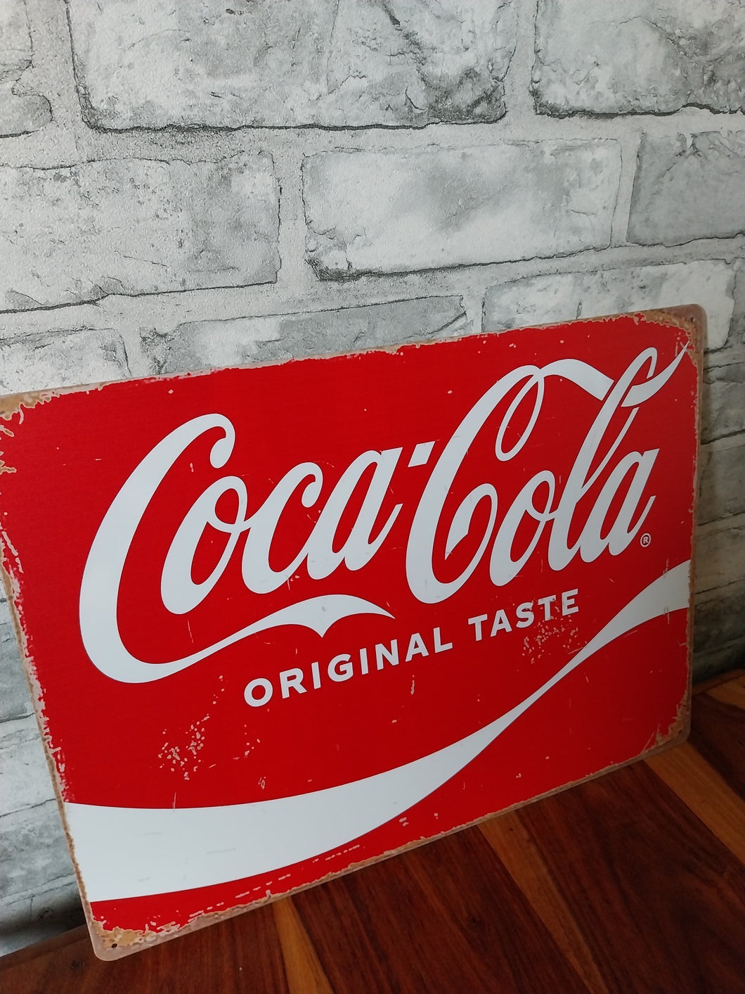 Coca cola vintage style metal sign