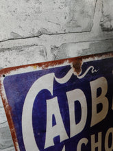 Load image into Gallery viewer, Cadburys chocolate vintage style metal sign
