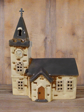 Load image into Gallery viewer, Village pottery rustic church
