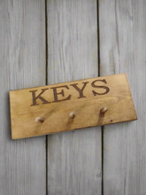Load image into Gallery viewer, Wooden key holder
