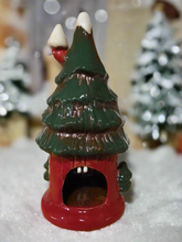 Load image into Gallery viewer, Village pottery Christmas tree house
