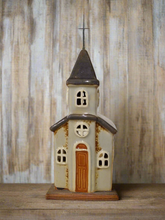 Load image into Gallery viewer, Village pottery small church
