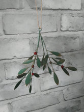 Load image into Gallery viewer, Hanging metal berry sprig
