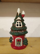Load image into Gallery viewer, Village pottery Christmas tree house
