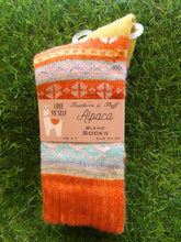 Load image into Gallery viewer, Alpaca wool blend Nordic socks
