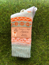 Load image into Gallery viewer, Alpaca wool blend Nordic socks
