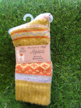 Load image into Gallery viewer, Alpaca wool blend Nordic socks
