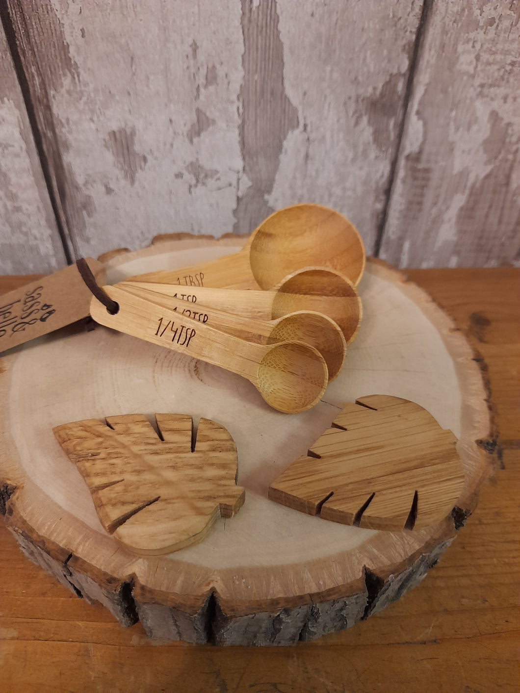 bamboo measuring spoons