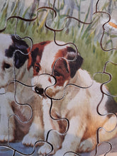 Load image into Gallery viewer, Victory terrier pups wooden puzzle
