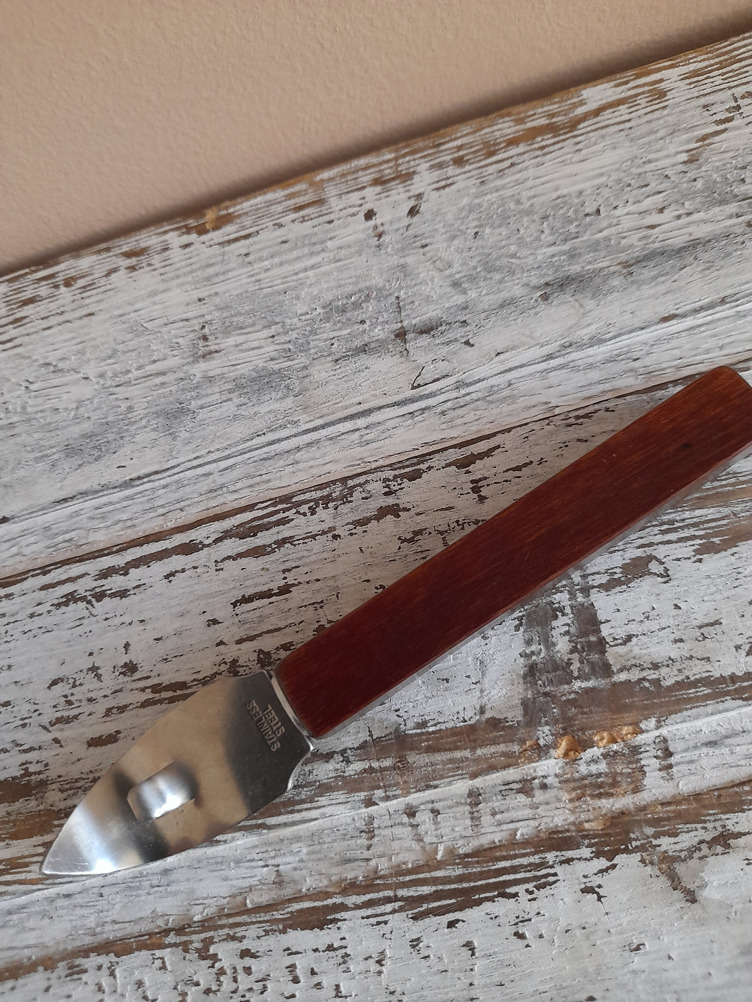 vintage wood handled bottle opener
