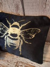 Load image into Gallery viewer, Luxury Bee pouch - Velvet touch fabric
