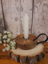 Load image into Gallery viewer, mango wood candle holder
