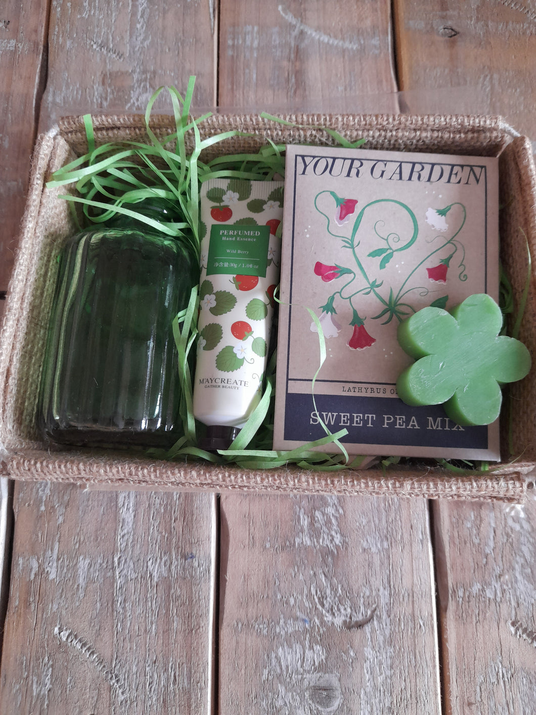 Jute box mini vase gift
