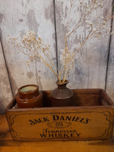 Load image into Gallery viewer, Mini wooden crate - Jack Daniels design

