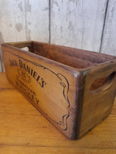 Load image into Gallery viewer, Mini wooden crate - Jack Daniels design

