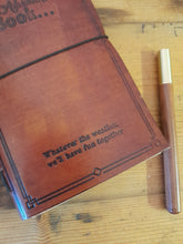 Load image into Gallery viewer, Handmade leather journal - Our family adventure book
