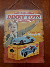 Load image into Gallery viewer, Dinky toys vintage style metal  sign
