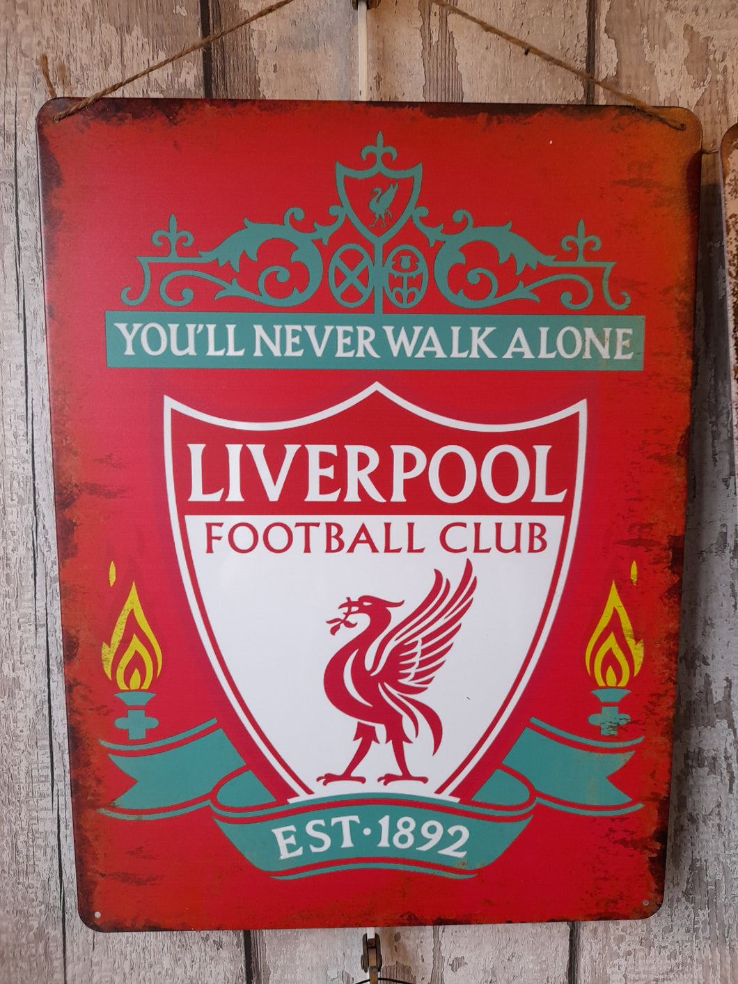 Liverpool FC Vintage style metal sign