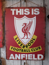Load image into Gallery viewer, Liverpool FC Anfield vintage style metal sign
