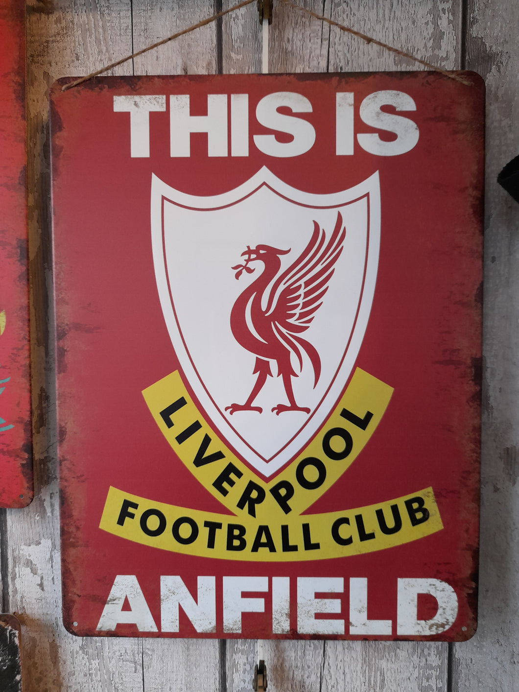 Liverpool FC Anfield vintage style metal sign