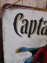 Load image into Gallery viewer, Captain Morgan Spiced Rum vintage style metal sign
