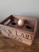 Load image into Gallery viewer, Small wooden egg crate - salmon pink
