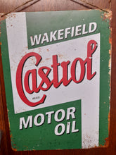 Load image into Gallery viewer, Castrol Motor Oil vintage style metal sign

