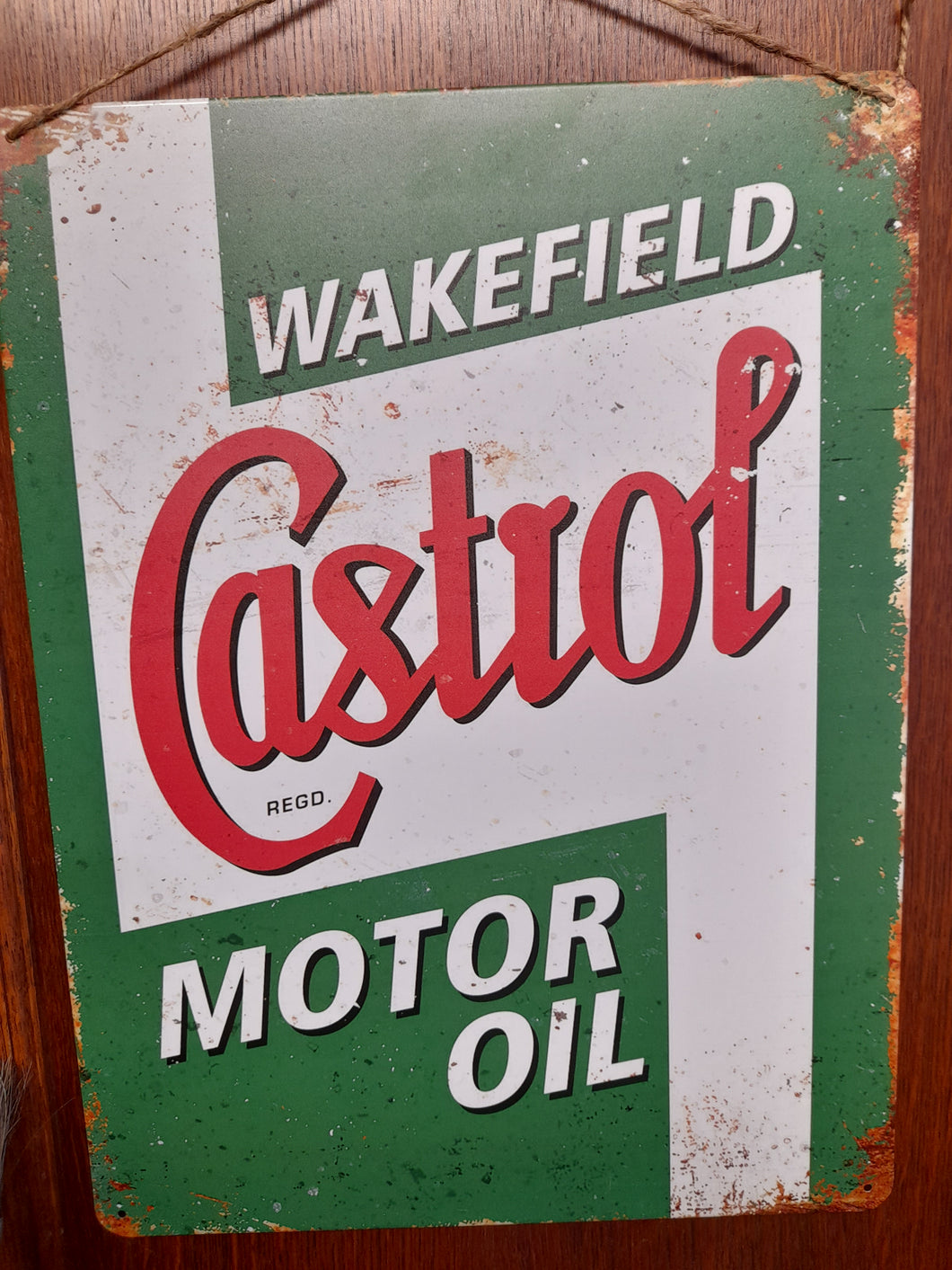 Castrol Motor Oil vintage style metal sign