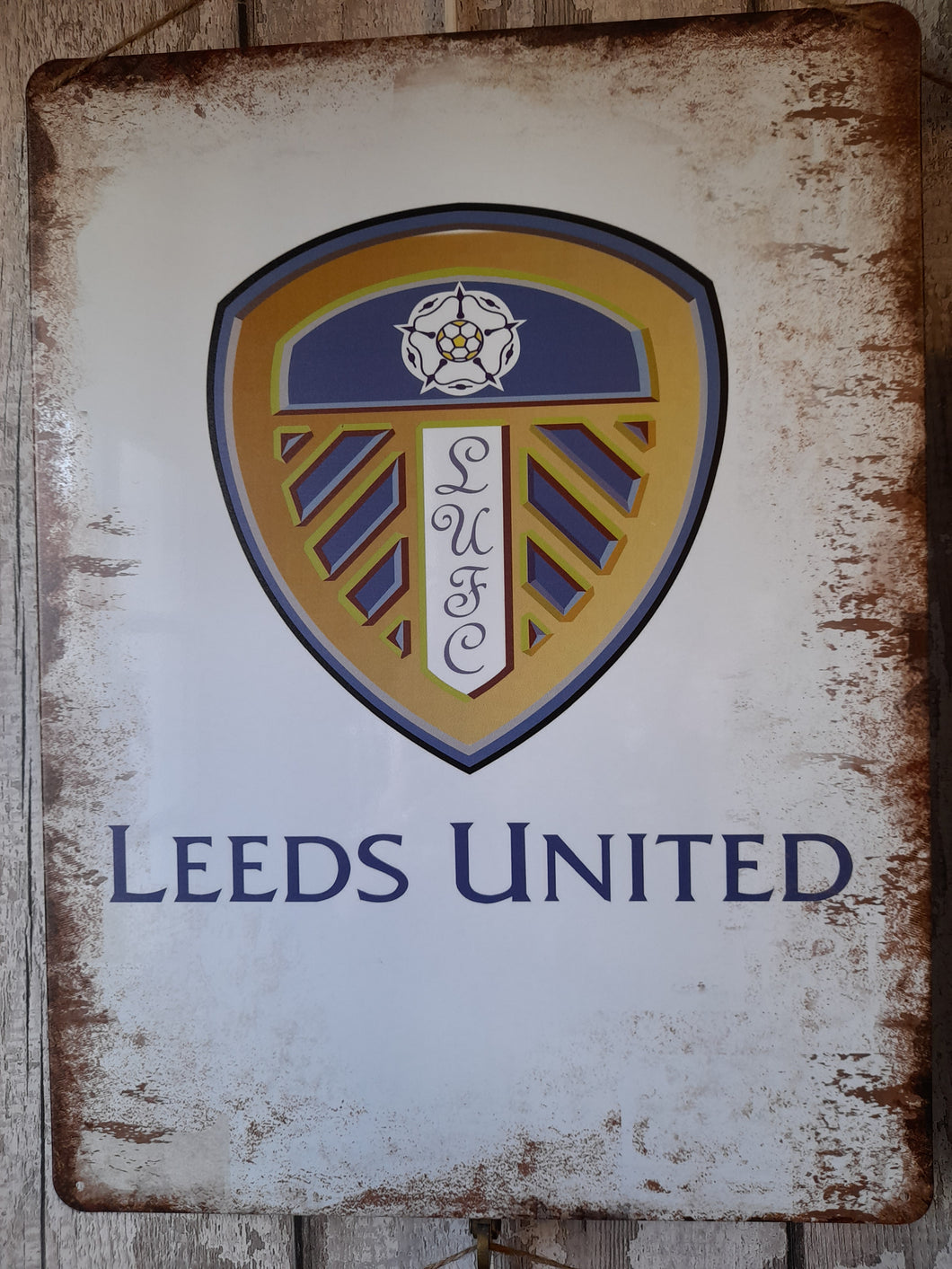 Leeds Utd Vintage style metal sign