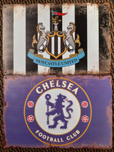Load image into Gallery viewer, Football clubs vintage style metal signs 30cm x 20cm
