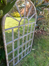Load image into Gallery viewer, Garden mirror - white metal
