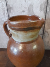 Load image into Gallery viewer, Salt glazed stoneware pitcher
